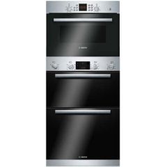 Bosch Series 6 Double Oven & 45cm Compact Microwave Pack - B1ZGB01943