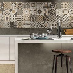 Deco Cementine Mix Light Beige Tiles