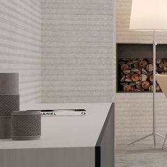 Porcelanosa Spiga Noir Caliza Tiles