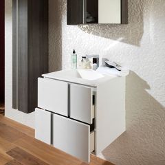 Porcelanosa Travat Blanco Wall Mounted Wash Basin Unit