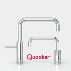 Quooker Nordic Square Mixer & Boiling Water Twintaps