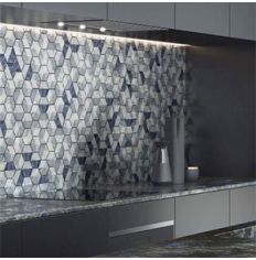 Porcelanosa Future Sapphire Mosaic Tiles 