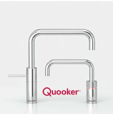 Quooker Nordic Square Mixer & Boiling Water Twintaps